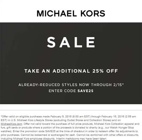 michael kors 10 percent off|michael kors additional discount.